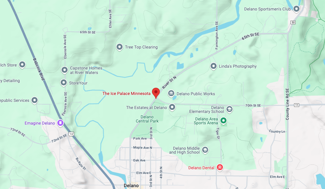 map to the Ice Palace Delano