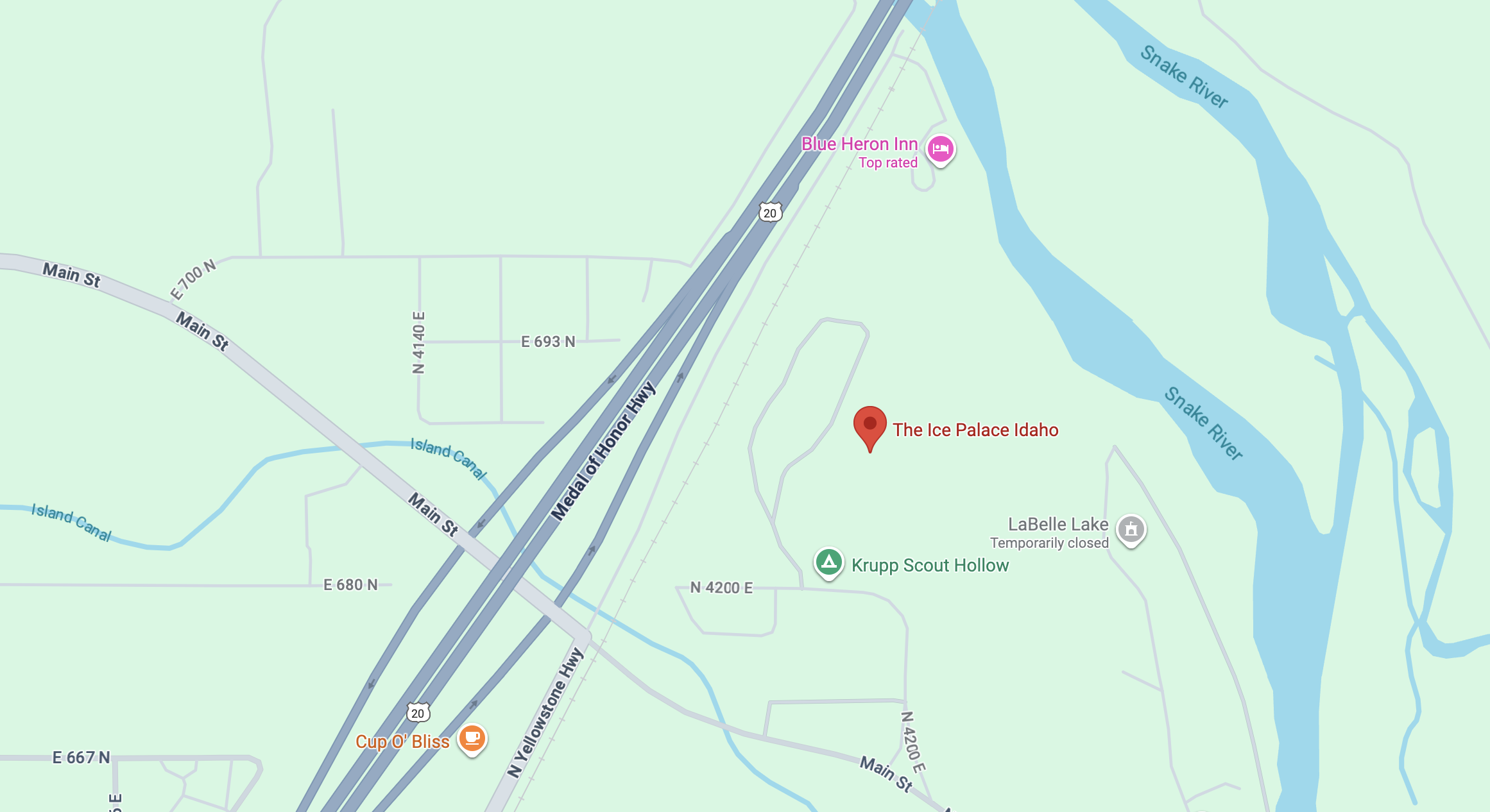 The Ice Palace Location